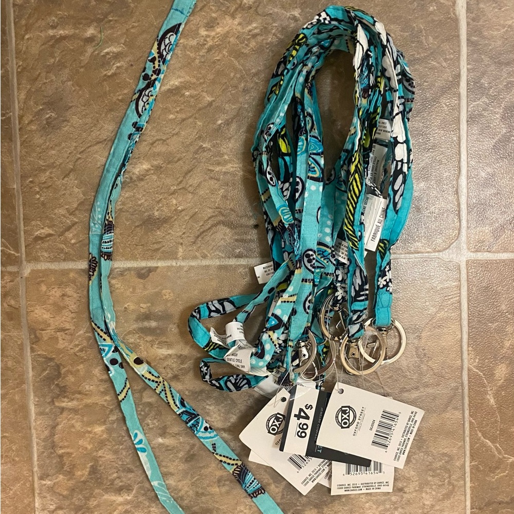 Blue Patterned Lanyards